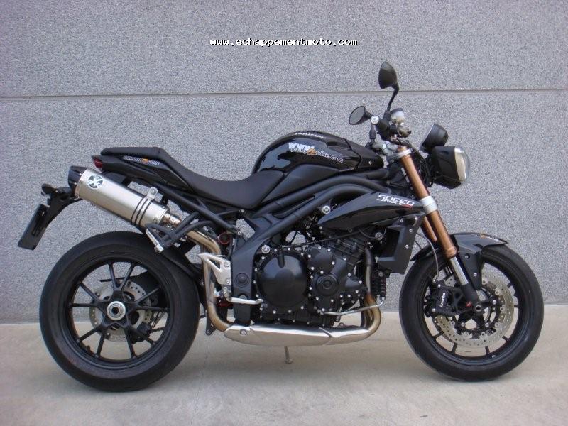 ECHAPPEMENT MOTO TRIUMPH SPEED TRIPLE 2011 IXIL OVALE XTREM BLACK OT4090VSE